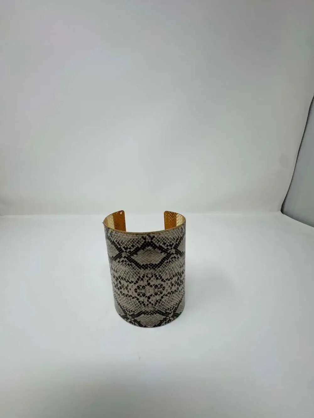 Paparazzi Serpent Shimmer Faux Snakeskin Wide Cuff Bracelet